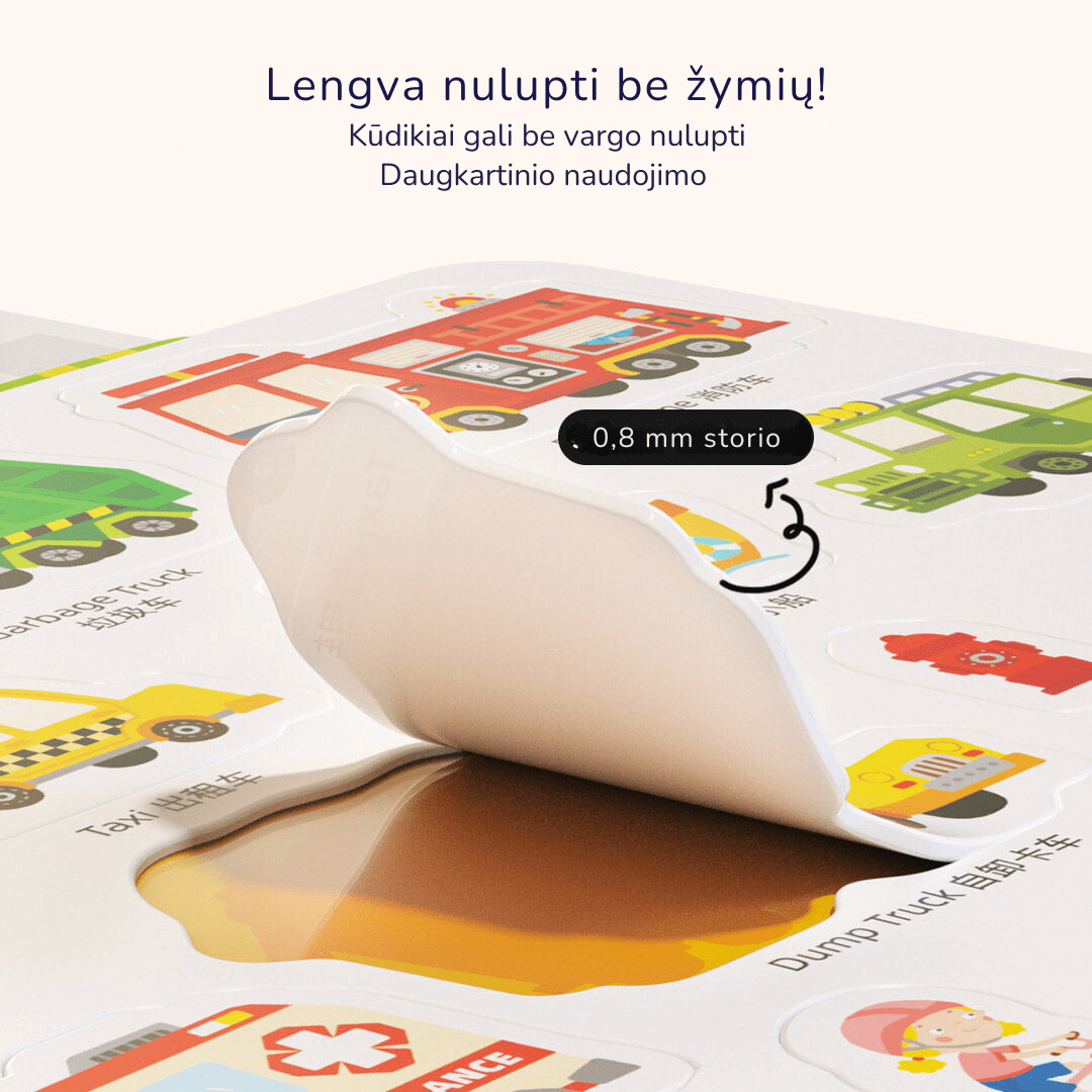 Villem Daugkartiniai lipdukai Gyvūnų miestas Mideer