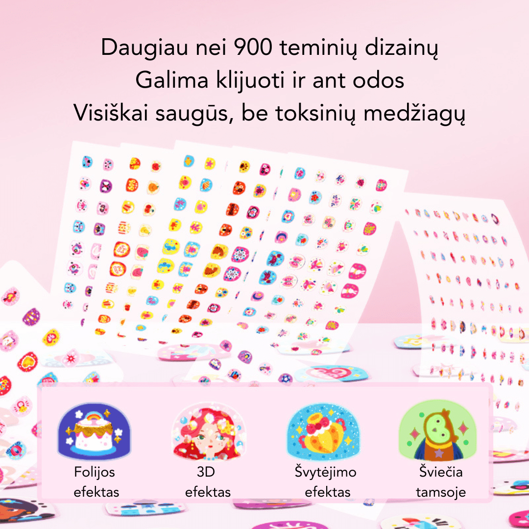 Villem Madingi nagų lipdukai - Sodo tematika Mideer