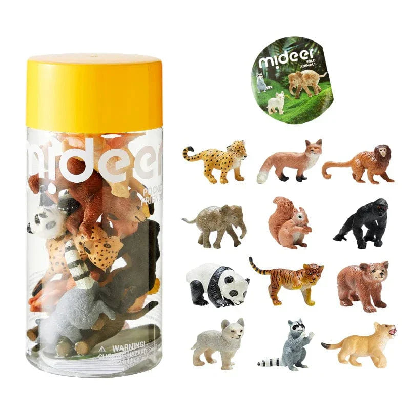 Villem MIDEER loomafiguuride komplekt Mini Safari 12 looma Mideer