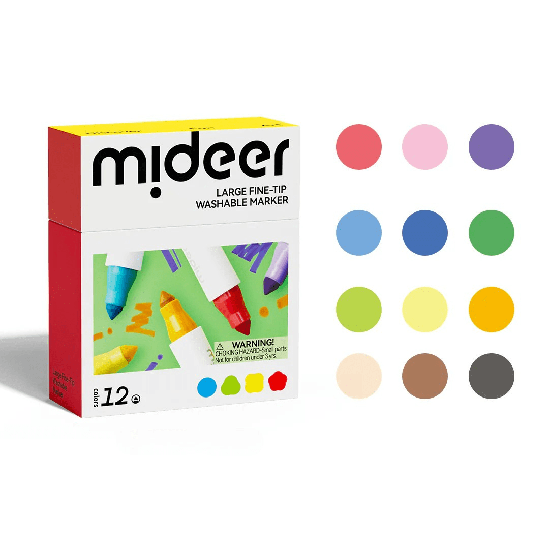 Villem MIDEER mahapestavad viltpliiatsid 12 tooni Mideer