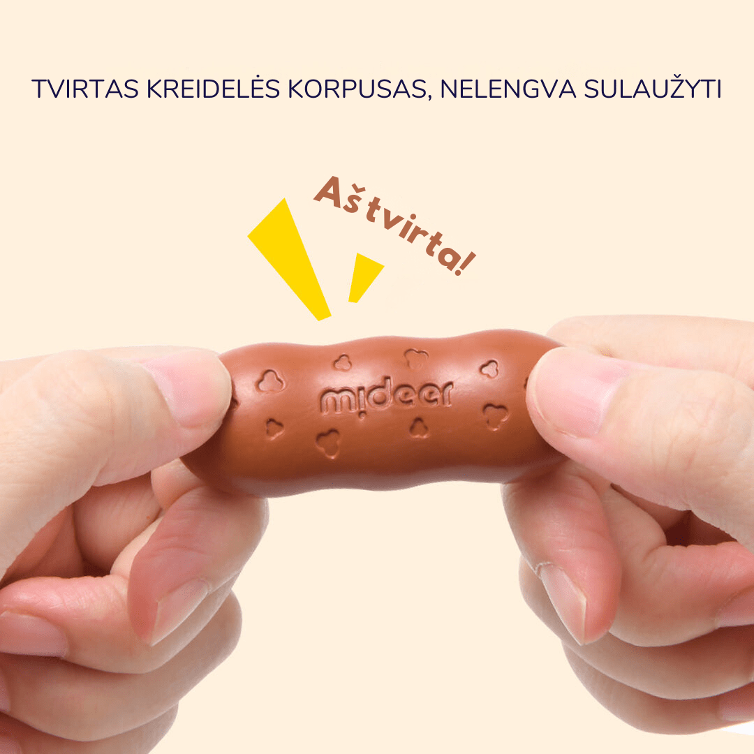 Villem MIDEER Mesilasvahast kriidid 12 tooni Mideer