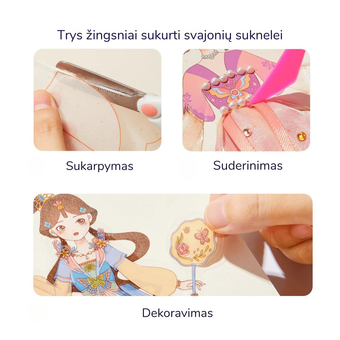 Villem Suknelių gamybos knyga - Princesės kolekcija Mideer