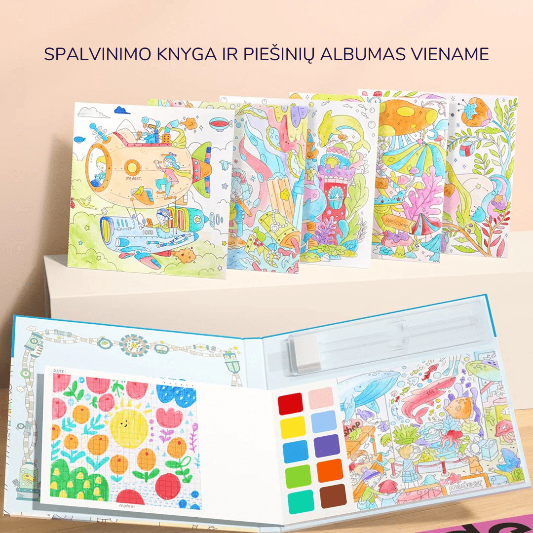 Villem Tapymo akvarele rinkinys - Paslapčių pasaulio ekspedicija Mideer