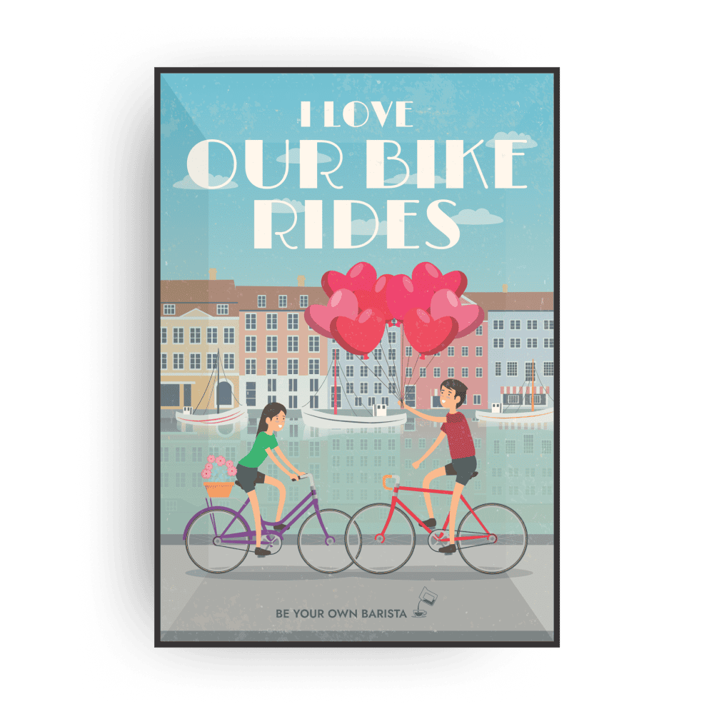 BIKING COFFEE GREETING CARDS Coffee and tea cards The Brew Company