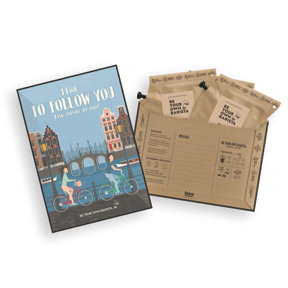 BIKING COFFEE GREETING CARDS Coffee and tea cards The Brew Company