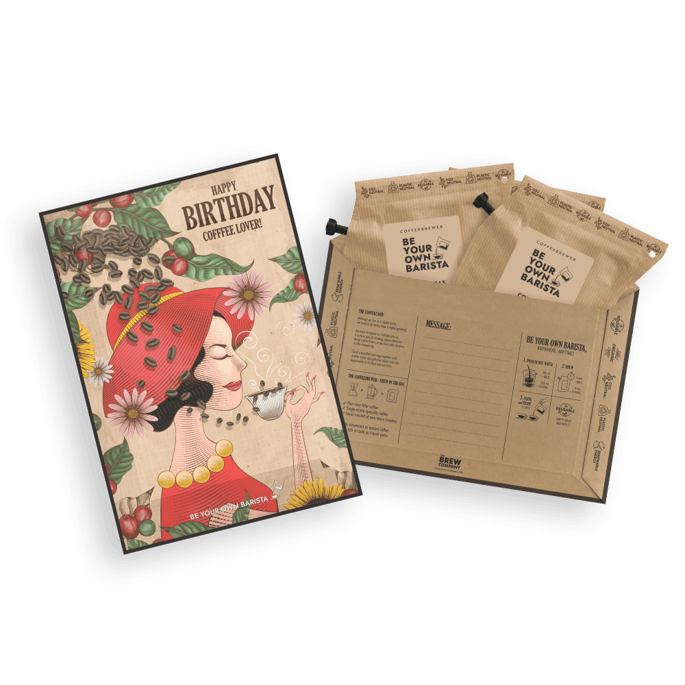HAPPY BIRTHDAY COFFEE GREETING CARDS Coffee and tea cards The Brew Company