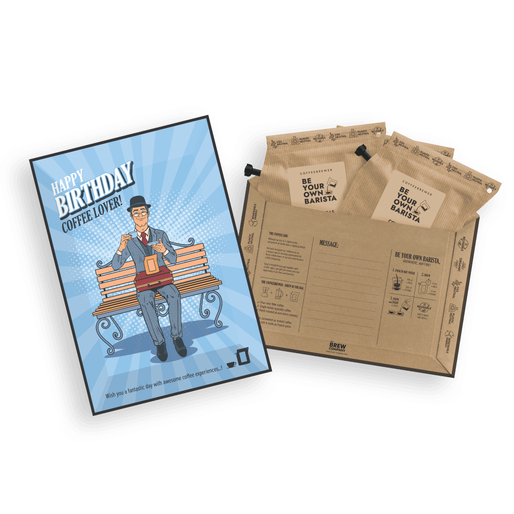 HAPPY BIRTHDAY COFFEE GREETING CARDS Coffee and tea cards The Brew Company