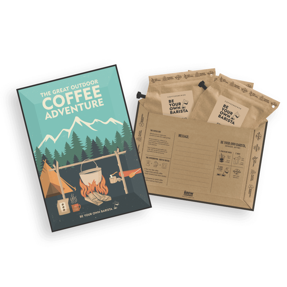 OUTDOORS COFFEE GREETING CARDS Coffee and tea cards The Brew Company