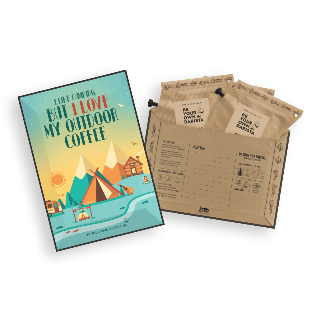 OUTDOORS COFFEE GREETING CARDS Coffee and tea cards The Brew Company