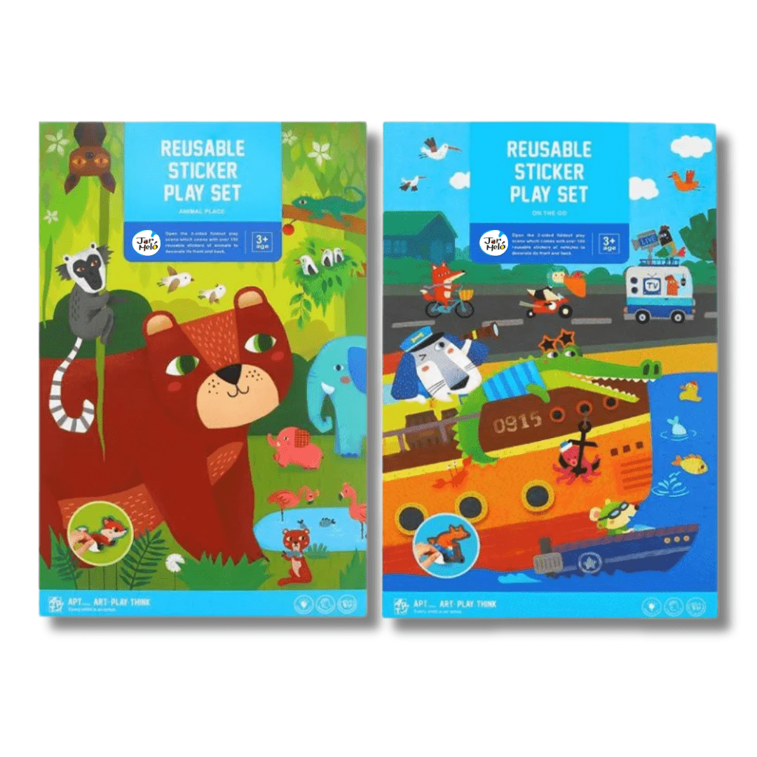 Villem JARMELO taaskasutatavad kleepsud - Animals Jarmelo