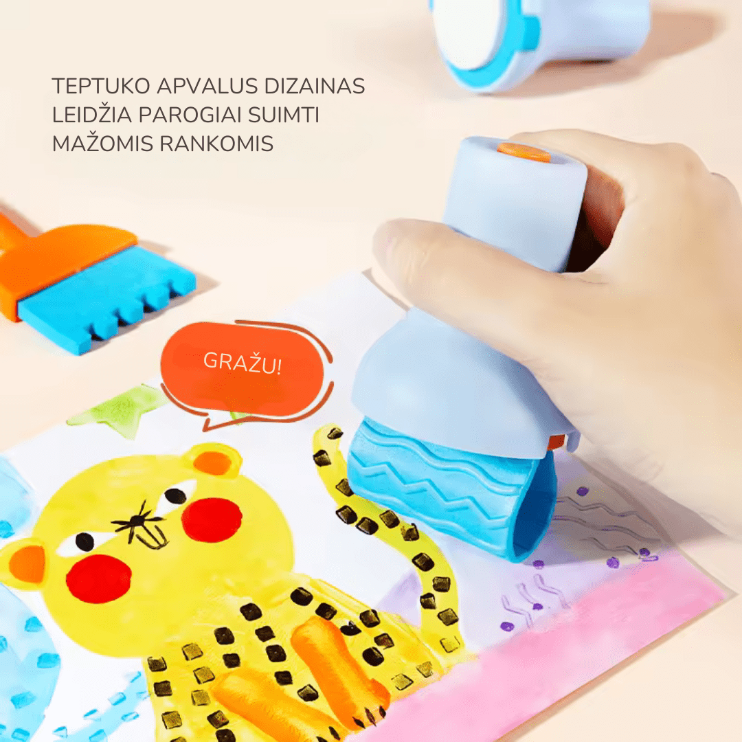 Villem Įrankių rinkinys piešimui dažais Mideer