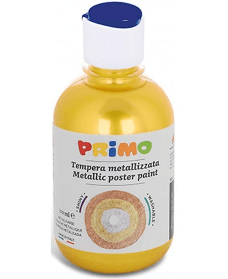 Villem PRIMO guaššvärv kollane metallik 300ml PRIMO