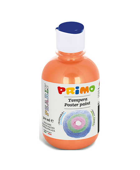 Villem PRIMO guaššvärv oranž metallik 300ml PRIMO