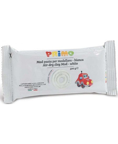 Villem PRIMO õhu käes kuivav valge savi - 500g PRIMO